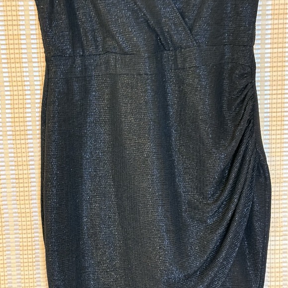 Torrid Womens 1/1X Dress Midi Black Sparkle Sleeveless Shift Formal Whimsigoth - Picture 3 of 11